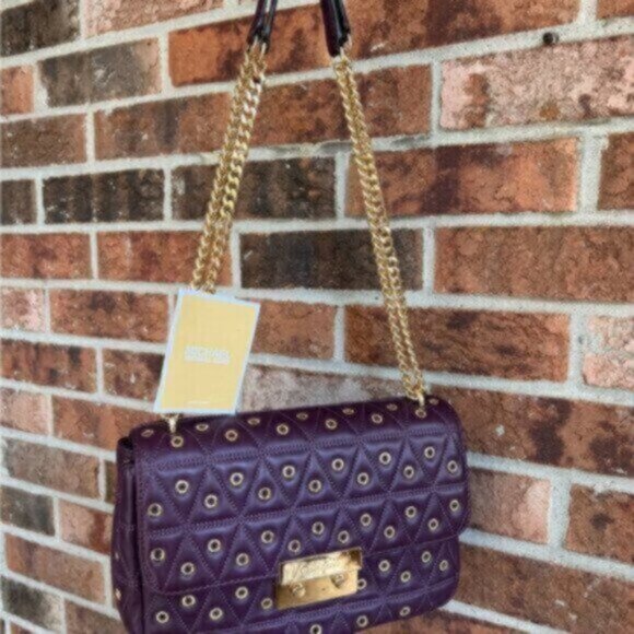 Michael Kors * quilted crossbody satchel bag purse handbag EUC - Picture 15 of 16